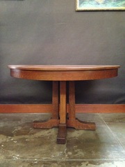 Original Vintage L & J G Stickley Prairie School Dining Table with two leaves